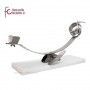 jamonero profesional fibra blanca inox balancin y giratorio