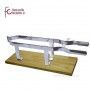 Jamonero Pinza Inox Base Madera