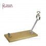 jamonero inox plegable base madera