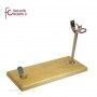 jamonero inox modelo c base madera