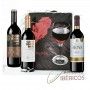 Estuche de Navidad vino tinto