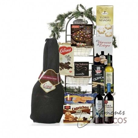 Lote de Navidad con macetero de forja