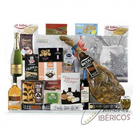 Lote de Navidad con jamón serrano Ibedul