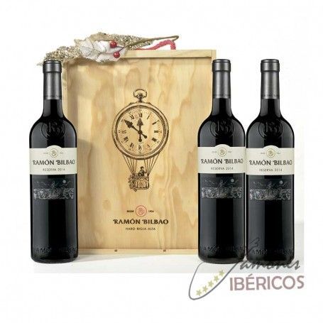 Estuche de Navidad vino riojano RAMÓN BILBAO reserva