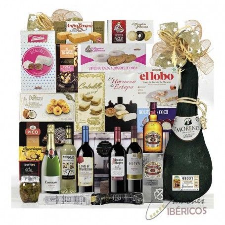 Baúl de Navidad de madera con paleta serrana