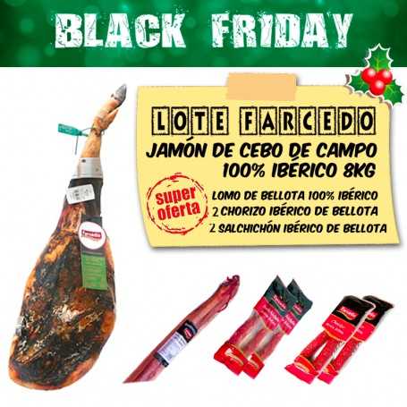 Lote Black Friday con Jamón de Cebo de Campo 100% Ibérico